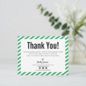 Merci d'affaires moderne minimaliste vert LOGO (Debout devant)