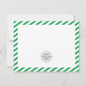 Merci d'affaires moderne minimaliste vert LOGO (Dos)