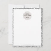 Merci d'affaires moderne noir argent parties scint (Dos)