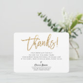 Merci d'affaires parties scintillant d'or moderne  (Debout devant)