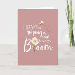Merci D'Aider Ma Carte Bloom Pour Petites Entrepri