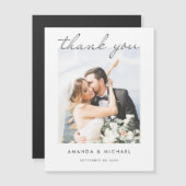Merci d'aimant Mariage photo personnalisé Modèle (Devant / Derrière)