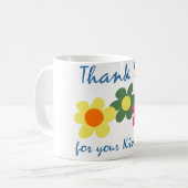 Merci Daisies Mug (Devant gauche)