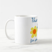 Merci Daisies Mug (Gauche)