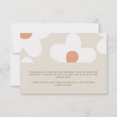 Merci daisy terre cuite anniversaire naturel (Dos)