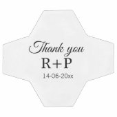 Merci d'ajouter l'initiale du nom du couple texte (Plat)