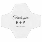 Merci d'ajouter l'initiale du nom du couple texte (Plat)