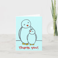 Merci d'amour de parent de pingouin