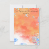 Merci Dandelion et nuages d'aquarelle (Dos)