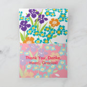 Merci, Danke, Merci, carte Gracias (Intérieur)