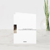 Merci dankt u Roze Tulp Bedankkaart (Achterkant)