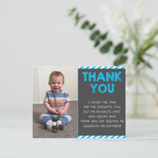 Merci d'anniversaire (Debout devant)