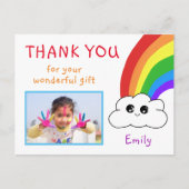 Merci d'anniversaire de Kawaii Carte photo pour en (Devant)