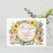 Merci d'anniversaire des animaux de la forêt de To (Debout devant)