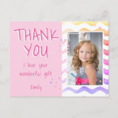 Merci d'anniversaire Enfants Photo Carte postale F (Devant)