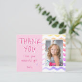 Merci d'anniversaire Enfants Photo Carte postale F (Debout devant)