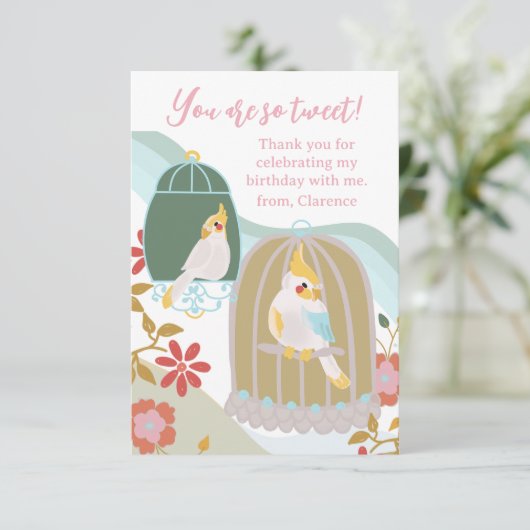 Merci d'anniversaire mignon (Debout devant)