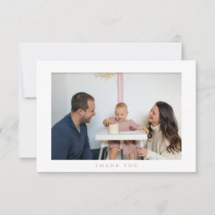 Merci d'anniversaire simple Carte photo