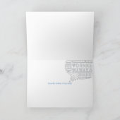 Merci dans la carte de voeux de beaucoup de (Intérieur)