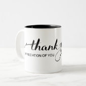 "Merci dans l'appréciation de vous" tasse (Devant gauche)