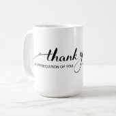 "Merci dans l'appréciation de vous" tasse (Devant gauche)