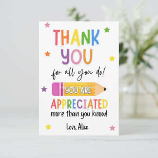 Merci d'appréciation des enseignants d'été
