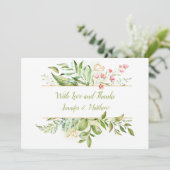 Merci d'aquarelle botanique | (Debout devant)