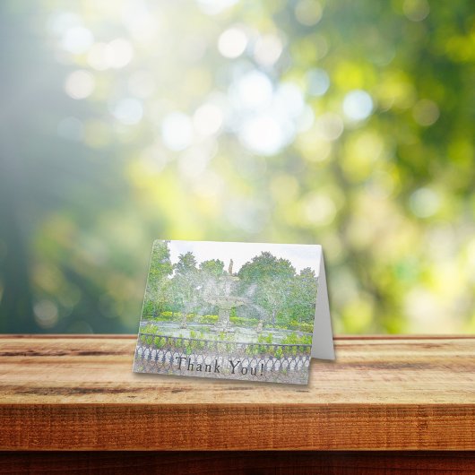 Merci d'aquarelle de la fontaine de Forsyth Park