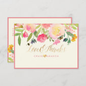 Merci d'aquarelle de printemps PixDezines (Devant / Derrière)