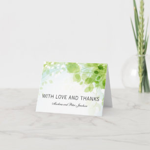 Merci d'aquarelle Feuille de printemps