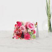 Merci  d'aquarelle Rose Modèle (Devant)