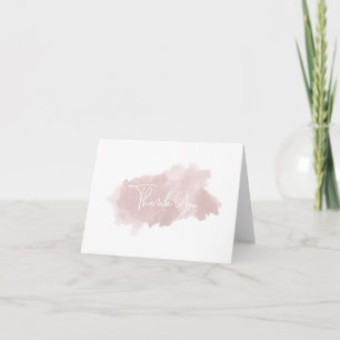 Merci d'aquarelle rose pâle