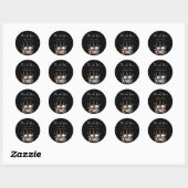 Merci Dark Gothic Wedding en faveur Sticker (Feuille)