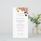 Merci d'automne Bienvenue et merci Cartes de place (Debout devant)