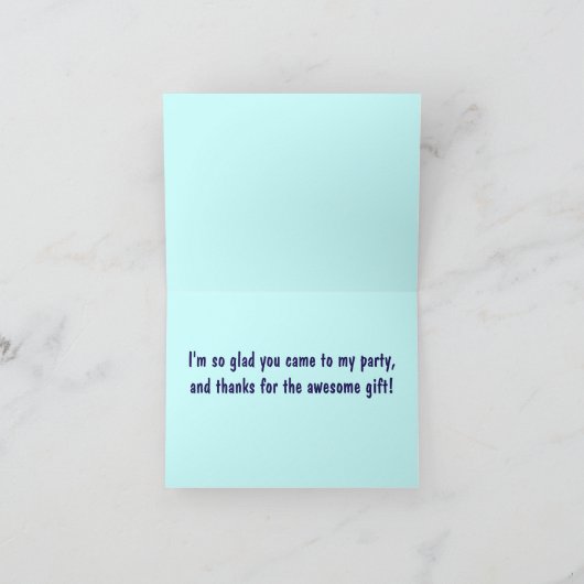 Merci d'avion pour le cadeau (Intérieur)