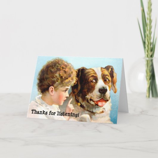 Merci d'avoir écouté ! (Devant)