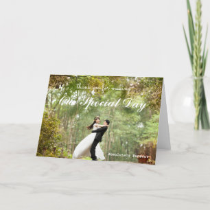 Merci d'avoir rendu notre jour de mariage si spéci