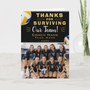 Merci d'avoir survécu Entraîneur de volley-ball de