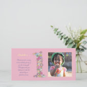 Merci d'Carte photo pour bébés filles (Debout devant)