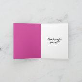 Merci d'cils noirs rose chic (Intérieur)