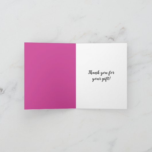 Merci d'cils noirs rose chic (Intérieur)