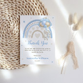 Merci de Baby shower à balles de lapin arc-en-ciel