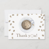 Merci de Baby shower à café (Devant)