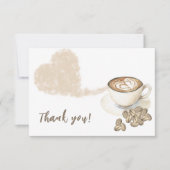 Merci de Baby shower à café (Devant)