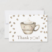 Merci de Baby shower à café (Devant)