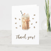 Merci de Baby shower à café glacé