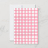 Merci de Baby shower à thème de l'ours rose (Dos)