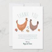 Merci de Baby shower agricole mignon (Devant)