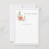 Merci de Baby shower Beatrix Potter (Dos)