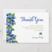 Merci de Baby shower Berry Sweet Blueberry (Devant)